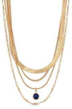 Four elegant chains in one! Each layer is meticulously crafted to drape gracefully around your neckline, creating a powerful statement piece that compliments any outfit. Why blend in when you're born to stand out? Make your fashion statement with our All the Chains 18K Gold Plated Layered Necklace. - 18kt gold plated on brass and steel for durability - Created depth with multiple 15.5" - 18.5" layers - Adjustable with a 5" extender for perfect fit