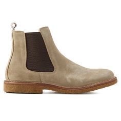 Super-comfortable mens Chelsea boots, handcrafted in a 6th-generation Italian workshop Beige Plain Toe Boots With Leather Sole, Classic Beige Boots With Leather Sole, Casual Chelsea Boots With Snip Toe And Leather Sole, Classic Beige Boots With Suede Lining, Rugged Chelsea Boots With Suede Lining, Calf Leather Boots With Suede Lining And Plain Toe, Beige Boots With Rubber Sole And Plain Toe, Beige Plain Toe Boots With Rubber Sole, Beige High-top Boots With Leather Sole