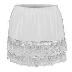 Women's Layered Tiered Sheer Lace Trim Extender Half Slip Plus Size Skirt Please check the Size Chart before order. If you are not sure the size, please send message to us. Product information: 1.It is made of high quality materials,durable enought for your daily wearing 2.Very cool to wear ,New Look,New You 3.Occasion:Outdoor,Beach,Summer,Party,Dating,Daily recreation,Home. 4.This lightweight, skirt is perfect for those days! 5.Garment Care: Hand Wash Recommand or Dry Clean Your Shirt Dress. Th Lace Shirt Extender, Shirt Extenders, Skirt And T Shirt, Shirt Extender, Plus Size Skirt, Campus Style, Plaid Pleated Skirt, Half Slip, Slip Skirt