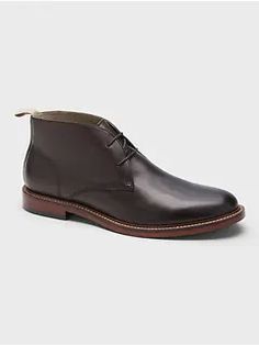 Men's Shoes - Shop All | Banana Republic Casual Ankle-high Leather Oxfords, Casual High-top Waterproof Workwear Boots, Formal Ankle Boots With Cushioned Footbed, Formal Cushioned Ankle Boots, Casual Ankle Waterproof Boots For Business, Casual Waterproof Ankle Boots For Business, Low-top Business Boots With Rubber Sole, Leather Chukka Boots With Cushioned Ankle, Leather Chukka Boots With Cushioned Footbed Ankle Boot