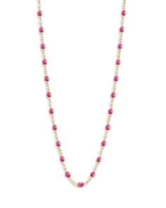 Gigi Clozeau 18K Yellow Gold Classic Gigi Candy Necklace, 16.5 Candy Necklace, Candy Necklaces, Pink Gold, Pink And Gold, Jewelry Accessories, Pick Up, In Store, Buy Online, Yellow Gold