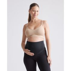 Why yes, it is possible to love your nursing bra this much. Made with a blend of recycled nylon and spandex, the seamless bra includes knit-in support zones around the cups to provide lift without a single wire. Designed with adjustable straps and a bra extender to keep you comfortable throughout pregnancy and postpartum. It also comes with all the nursing essentials like removable pads and clips. The perfect everyday bra, providing you with the full coverage support you need.  | Quince | Women' Seamless Full Coverage Nursing Bra For Maternity Wear, Seamless Fitted Nursing Bra For Maternity, Stretch Nursing Bra For Maternity, Compressive Full Coverage Nursing Bra, Fitted Full Coverage Nursing Bra For Yoga, Stretchy Maternity Nursing Bra, Stretch Maternity Nursing Bra, Supportive Full Coverage Nursing Bra, Stretch Maternity Wear Nursing Bra