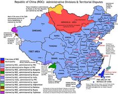 a map showing the distribution and distribution of ethnic countries in asia, china, and north africa