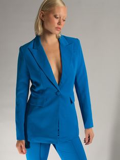 Blazer + Pants Matching Set Color: Blue Material: Polyester, Cotton Delicate dry clean Protect accessory before washing Cool iron Sample size: S Style № ZC_NYC23_NAOMA Blazer & Flared Pants Set in Blue Blue Tailored Pantsuit For Spring, Tailored Blue Pantsuit For Spring, Blue Pantsuit With Pockets For Work, Tailored Blue Pantsuit With Pockets, Blue Pantsuit With Pockets, Formal Blue Pantsuit With Pockets, Blue Notch Lapel Pantsuit For Spring, Blue Formal Pantsuit With Pockets, Blue Single Breasted Pantsuit For Spring