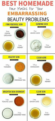 Beauty Infographic, Best Homemade Face Mask, Obličejové Masky, Best Diy Face Mask, Glowing Skin Mask, Face Acne, Mascara Facial, Homemade Face Masks, Homemade Face