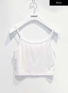 Cropped Camisole Top F22 - Lewkin Casual Summer Vest With Built-in Bra, White Sleeveless Camisole With Built-in Bra, Basic White Top With Built-in Bra, White Elastane Tank Top With Built-in Bra, Summer Solid Vest Crop Top, Trendy Sleeveless Elastane Crop Top, Fitted Summer Vest With Straps, Summer Elastane Cami Tank Top, Summer Stretch Camisole Tank Top