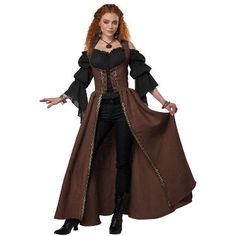 Medieval Overdress, Moda Medieval, Womens Costume, California Costumes, Old Fashion Dresses, Medieval Costume