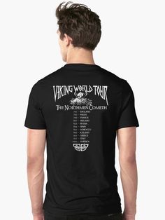 "Viking World Tour" T-shirt by satansbrand #Aff , #spon, #World, #Viking, #Tour, #satansbrand Band Logo Graphic Tee With Crew Neck, Graphic Tee With Band Logo And Crew Neck, Band Logo T-shirt, Crew Neck, Fan Merchandise, Band Logo T-shirt For Music Festivals, Band Logo T-shirt Fan Merchandise Crew Neck, Band Logo Cotton T-shirt For Fans, Band Logo T-shirt For Music Festivals, Crew Neck, Band Logo T-shirt For Music Festivals With Crew Neck, Band Logo Crew Neck T-shirt For Music Festivals