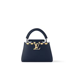 LOUIS VUITTON® - Capucines Mini - Navy Louis Vuitton Capucines Mini, Capucines Mini, Womens Designer Watches, Luxury Gifts For Men, Designer Leather Bags, Mens Designer Watches, Luxury Leather Bag, Micro Bags, Louis Vuitton Capucines