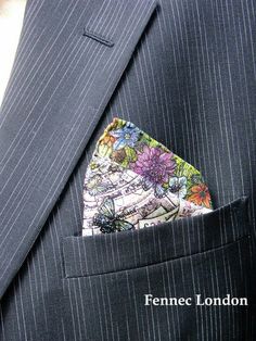 It's Monday but it's summer so show your inner mood at a meeting today by wearing a symbol of style, luxurious, made in England intricately hand drawn Fennec London #silk #pocketsquare. Yours at www.fenneclondon.com/shop Double Triangle, It's Monday, In London, Butterflies, Hand Drawn, How To Draw Hands, England, Bring It On