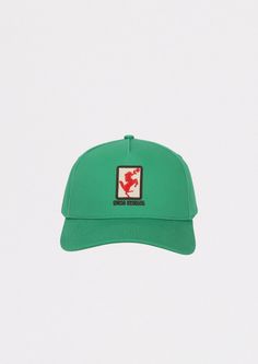 structured 5 panel hat with embroidered patch, and script with an adjustable snapback Green 5-panel Baseball Cap With Logo Patch, Sporty 5-panel Hat With Logo Patch, Green 5-panel Baseball Cap With Embroidered Logo, Green Embroidered Logo 5-panel Baseball Cap, Green Embroidered 5-panel Baseball Cap, Green 5-panel Dad Hat, 5-panel Snapback Hat With Logo Patch, Sporty Snapback Hat With Logo Patch And 5-panel Design, Sporty 5-panel Snapback Hat With Logo Patch