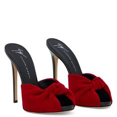 TERCIOPELO BRÍGIDA Party Suede Heels With Red Sole, Luxury Red Sole Sandals For Gala, Luxury Suede Sandals For Formal Occasions, Luxury Open-toe Suede Heels, Luxury Open Heel Suede Heels, Luxury Suede Heels For Gala, Luxury Open Back Suede Heels, Luxury Suede Heels With Padded Heel, Designer Suede Platform Heels