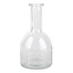 an empty glass bottle with no lid on a white background for product display or packaging