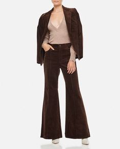 Flare trousers. High waisted. Color: brown. Trousers High Waisted, Ralph Lauren Womens Clothing, Designer Ralph Lauren, Polo Ralph Lauren Women, High Waisted Flares, Trouser Pants Women, Flare Trousers, Ralph Lauren Womens, Yoga Wear