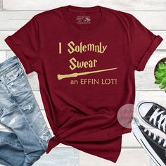 i solemnly swear an effinn lott t - shirt on a white background