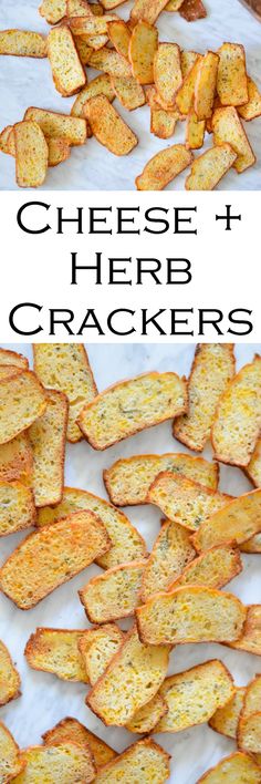 cheesy and herb crackers are the perfect side dish for any meal