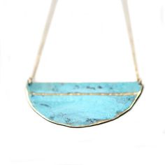 Patina Striped Necklace – Porcelain and Stone