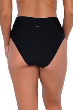 Take your style to the next level with the Summer Lovin' V-Front! The detailing on this eye-catching bottom offers a great alternative to the basic high waist. A soft foldover band sits comfortably at your high hip and dips to a V at the center. Mid-Rise Full Coverage No Pinch Waist Top Sold Separately Modern High Rise Black Bottoms, Modern Black Mid-rise Bottoms, Black High Waist Swimwear With Elastic Waistband, High-cut Leg Elastane Bottoms For Pool, Casual High Rise Pool Bottoms, Casual Black Bottoms For Pool, Versatile High-cut Leg Bottoms, Versatile Summer Bottoms With Contoured Waistband, High Rise Black Bottoms With Contoured Waistband