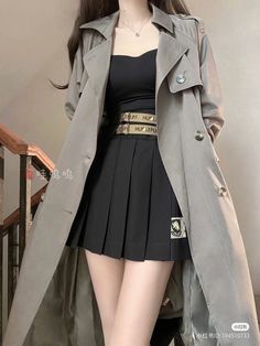 Korean Casual Outfits, Kawaii Fashion Outfits, Korean Fashion Dress, Korean Girl Fashion, Mode Inspo, Kpop Fashion Outfits, Really Cute Outfits, Teenage Fashion Outfits, Edgy Outfits