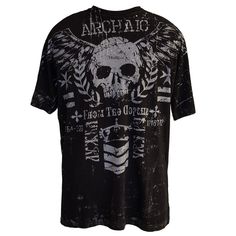 Brand New With Tags Affliction Archaic Black/White Graphic Tee In Men's Size Small. Msrp $40. Proudly Made In The Usa. Skull Color, Affliction Clothing, Affliction Men, Graphic Shirt Design, White Graphic Tee, Baggy Clothes, Dream Clothes, Graphic Shirts, Body Goals