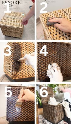 6 Steps To Staining Wicker Baskets