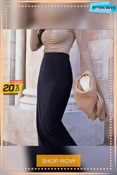 Women's Pencil Work Skirts Midi Poly Black Skirts Fall Basic Casual Daily S M L Non-stretch Lined Pencil Skirt For Fall, High Waist Skirt For Office, Non-stretch High Waist Office Skirt, Non-stretch High Waist Skirt For Office, Black Non-stretch Maxi Skirt, High Waist Non-stretch Office Skirt, Casual High-waisted Pencil Skirt In Solid Color, Casual High Waist Solid Color Pencil Skirt, Solid Non-stretch Pencil Skirt