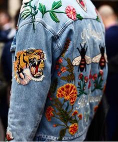 Jumpsuit Denim, Patch Jeans, Mode Tips, Jacket Denim, Bohol, Patched Jeans, Patches Jacket