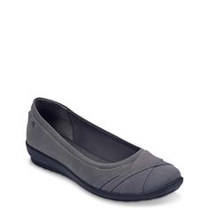 Easy Spirit-Acasia Ballet Flat Flatter your work or weekend wardrobe with the Acasia ballet flats from Easy Spirit. These slip-ons feature elastic detail at the toe and a flexible sole for superior comfort. Slip-on Ballet Flats For Work, Versatile Slip-on Work Flats, Versatile Slip-on Flats For Work, Casual Slip-resistant Ballet Flats, Slip-on Ballet Flats With Arch Support For Work, Gray Slip-ons With Flat Heel, Casual Slip-on Ballet Flats With Arch Support, Casual Ballet Flats With Arch Support, Casual Flats With Arch Support For Work