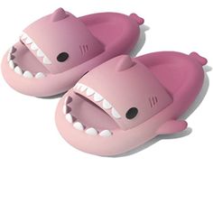 Cloudy Shark Slippers For Beach are perfect for your feet as these are super soft with a thick sole. These shark slides can be your go-to slides for anywhere as it is easy to wash and has such a material that makes them suitable for all the seasons, your feet will feel happy and relaxed when you walk all day long. It has a non-slip texture which makes it go anywhere under any condition. Features: Shoe Type: Bathroom Slippers Applicable Place: Outside Upper Material: EVA Heel Height: Med (3cm-5cm Casual Pink Non-slip Platform Slippers, Playful Non-slip Slip-on Slides, Playful Slip-on Flip Flops For The Beach, Playful Beach Slide Slippers, Playful Slide Flip Flops For Beach, Non-slip Playful Slide Flip Flops, Playful Beach Slides, Playful Non-slip Slide Flip Flops, Playful Non-slip Synthetic Slides