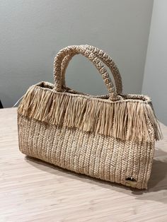 Gorgeous handwoven crochet bag Raffia Crochet Bag, Raffia Crochet, Top Handle Bags, Oct 11, Crochet Bags, Crochet Bag, Purses And Handbags, Top Handle, Crochet Projects