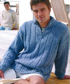 Cheap  Vintage Knitting Pattern  PDF file only via immediate DIGITAL DOWNLOAD in English, row by row instructions (knitting book or magazine high quality scan) NOT A FINISHED PRODUCT Knitting instructions for: CLASSIC Textured Men's Sweater with Round neck or Stand-up collar with zip. It has wide rib motif. SIZE to fit chest: 38-40-42-44-46-48 inches REQUIRED YARN Aran 60% Acrylic, 25% Cotton, 15% Wool 100 grams (3.53 ounces) 259 yards (2370 meters) KNITTING NEEDLES 1 pair 5 mm (UK6 - USA 8); 1 Mens Knit Sweater Pattern, Mens Knit Sweater, Knitting Instructions, Mens Sweater, Knit Men, Knitting Magazine, Vintage Knitting Patterns, Knitting Books, Pattern Store