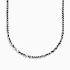 Men's 925 Sterling Silver Chain Necklace Mens Silver Chain Necklace, Mens Chain Necklace, Sterling Silver Chain Necklace, Effy Jewelry, 925 Sterling Silver Chain, Jewelry Stand, Silver Chain Necklace, Sterling Silver Chain, Men Necklace