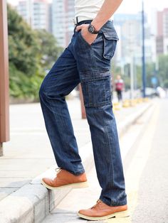 Cargo Jeans, Fabric Weights, Black Jeans, Dark Blue, Zipper, Pants, How To Wear, Black, Trousers