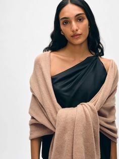 A White + Warren best seller since its debut, the Cashmere Travel Wrap is the most versatile accessory you'll ever own. The lightweight and breathable knit doubles as a chic evening wrap or a cozy blanket, and the generous size and supersoft feel works seamlessly for women and men. The Travel Wrap is offered in a wide range of colors—from timeless neutrals to soft pastels and bold brights Unisex 81 x 36" 100% Cashmere in 7 gauge knit; 2-ply Hand wash cold or dry clean. Do not twist or wring. Res Fall Workwear, Cashmere Travel Wrap, Evening Wrap, Evening Wraps, Travel Wrap, Polo Pullover, Color Crush, Workwear Fashion, Fall Fashion Trends