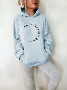 This listing is for a Gildan 18500 Light Blue Hoodie Mockup  Important Details - This listing is for a Gildan Light Blue 18500 Mockup. - Size: 2316 × 3088 px - Graphics used in examples do not come with the download - Resolution 300DPI - You will receive a high resolution digital image free of watermarks and branding - Model is wearing an XL We here at Bloom Co Mockups make selling your designs as easy as possible. Our goal is to help you sell your print on demand designs using the best mockups. Light Blue Sweatshirt With Ribbed Cuffs For Streetwear, Oversized Light Blue Sweatshirt For Winter, Light Blue Relaxed Fit Sweatshirt For Streetwear, Light Blue Relaxed Fit Sweatshirt For Winter, Light Blue Relaxed Fit Winter Sweatshirt, Oversized Blue Top With Kangaroo Pocket, Light Blue Fleece Sweatshirt For Streetwear, Oversized Blue Crew Neck Hoodie, Oversized Light Blue Hoodie With Crew Neck