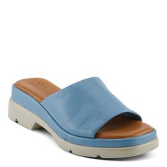 SPRING STEP Style: FIREISLAND Step into luxury and comfort with our buttery leather slip-on sandal, featuring a stylish platform, a memory foam insole for exceptional cushioning, and an elastic gore for easy, flexible wear. Upper: Leather Lining: Leather Insole: Leather Outsole: Polyurethane Closure: Slide Heel Height: 2" Platform Height: 1" Features: - Memory Foam - Fit Recommendation: Fits true to size - The platform design adds a trendy and elevated touch to your look. - A memory foam insole Luxury Sandals, Platform Design, Spring Sandals, Spring Step Shoes, Size Chart For Kids, Womens Size Chart, Casual Sandals, Platform Wedges, Leather Slip Ons