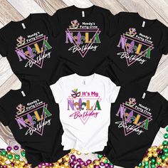 "Celebrate the fabulous journey into the third decade of life with our Nola Birthday T-shirts, a stylish ode to reaching this significant milestone in the heart of New Orleans. Crafted with comfort in mind, this tee blends the charm of the iconic city with the excitement of turning a year older. The design captures the essence of the vibrant Nola spirit, featuring a playful mix of local flair and birthday festivity.  Whether you're strolling down the historic streets of the French Quarter or reveling in the lively atmosphere of a jazz-filled celebration, these Nola group t-shirts are the perfect companion for commemorating this special chapter in style. Embrace the spirit of the Big Easy and make your birthday unforgettable with this uniquely designed tee that combines comfort, fashion, an New Orleans Birthday, Birthday Crew Shirts, Turning 30, Comfort Fashion, The French Quarter, Birthday Girl Shirt, Big Easy, French Quarter, White Party