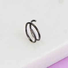 💎 Black Oxidized and Sterling Silver Double Nose Rings & Double Hoop Earrings are made with love for you. 💎 All of my products are NICKEL FREE and HYPOALLERGENIC.  💎 The ends of the hoop earrings are oval and polished.  💎 It does not harm your skin and clothes. 💎 I accept returns. It would be great if you contact us within 7 days after you receive your earrings. You must mail your earrings (package) back to me. Expenses belong to you. All of the items you ordered must be send back unworn. P Double Nose Rings, Black Nose Ring, Double Nose Ring, Twisted Ring, Double Hoop Earrings, Nose Rings Hoop, Spiral Earrings, Nose Rings, Nose Ring Stud