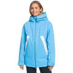 Olympic Snowboarding, Snow Clothes, Chloe Kim, Insulated Jacket Women, Roxy Women, Snowboard Jacket, Azure Blue, Snow Jacket, Snow Pants