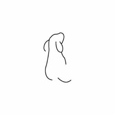 a black and white drawing of a dog's head