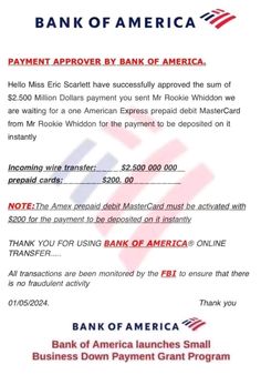 the bank of america credit card is shown in red, white and blue with an american flag on it