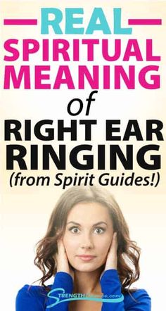 Ringing In Right Ear, Ears Ringing Meaning, Meaning Of Dreams, Shadow Work Spiritual, Ear Ringing, Ear Pressure, Ear Sound, Metaphysical Spirituality, Psychic Ability