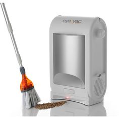 an image of a cleaning machine and broom