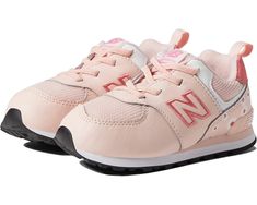 Spring Sporty Scratch-resistant Sneakers, Pink Scratch-resistant Lace-up Sneakers, Comfortable Low-top Scratch-resistant Sneakers, Sporty Scratch-resistant Pink Running Shoes, Sporty Pink Scratch-resistant Running Shoes, Low-top Pink Scratch-resistant Running Shoes, Casual Scratch-resistant Running Sneakers, New Balance Kids, Feeling Secure