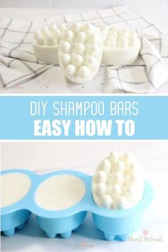 Our Easy DIY Shampoo Bar recipe is made with nourishing goat's milk melt and pour soap base and free from harsh lye. This recipe is gentle on your scalp and the planet. Follow our step-by-step tutorial to create your own homemade shampoo bars that leave your hair feeling clean, healthy, and beautiful. Add essential oils like rosemary for hair growth, or tea tree for dandruff and scalp. This homemade shampoo bar will become your favorite DIY Recipe for your bath and beauty routine. Shave Soap Bar Recipe, Lye Soap Recipe Old Fashioned, Diy Hair Soap Bar, Diy Shampoo Bar For Curly Hair, Shampoo Bar Recipe Melt And Pour, Awapuhi Shampoo Recipe, Rice Shampoo Bar Diy, Homemade Shampoo Bars Recipes, Goat Milk Shampoo Bar Recipe