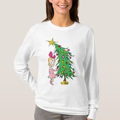 The Grinch | I've Been Cindy-Lou Who Good T-Shirt | Zazzle.com White Faux Taxidermy, Screen Printing Clothes, Dr Seuss Books, Cindy Lou Who, Christmas Clothing, Cindy Lou, Grinch Stole Christmas, The Grinch, Christmas Books