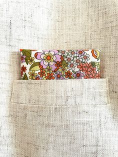 A handmade retro floral pocket square. Multicolor Rectangular Pocket Square For Gift, Multicolor Floral Print Handkerchiefs For Gifts, Casual Wedding Groom, Floral Pocket Square, Warm Colour Palette, Groom Groomsmen, Floral Pocket, Groomsmen Gift, Casual Wedding