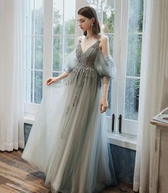 Prom Dress A Line, Lace Long Prom Dress, Occasion Dresses Wedding Guest, A Line Evening Dress, Dresses Formal Elegant, Evening Dress Fashion, Dress A Line, Gowns With Sleeves, Message Box