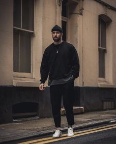 Mens Quiet Luxury Fashion, Oversized Men Outfit, Mens Black Outfit, Winter Outfits Men Streetwear, Outfits Men Streetwear, Black Outfit Men, Stylish Men Casual, Winter Outfits Men