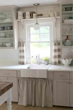 the kitchen is clean and ready to be used as a place for cooking or baking